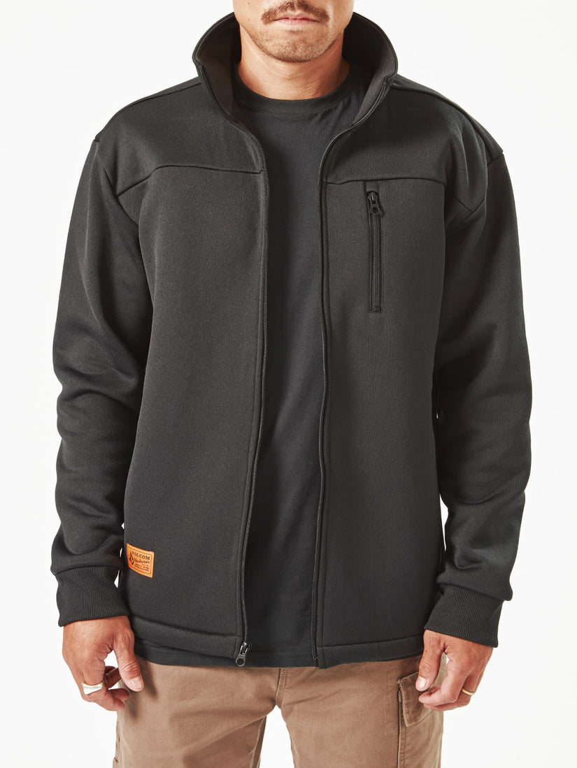 Mens Volcom Workwear Bonded Fleece Jacket
