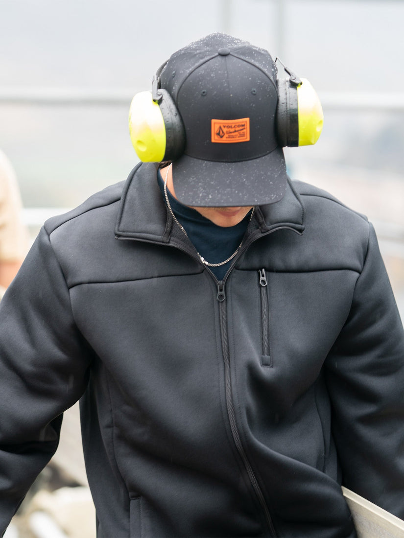 Mens Volcom Workwear Bonded Fleece Jacket