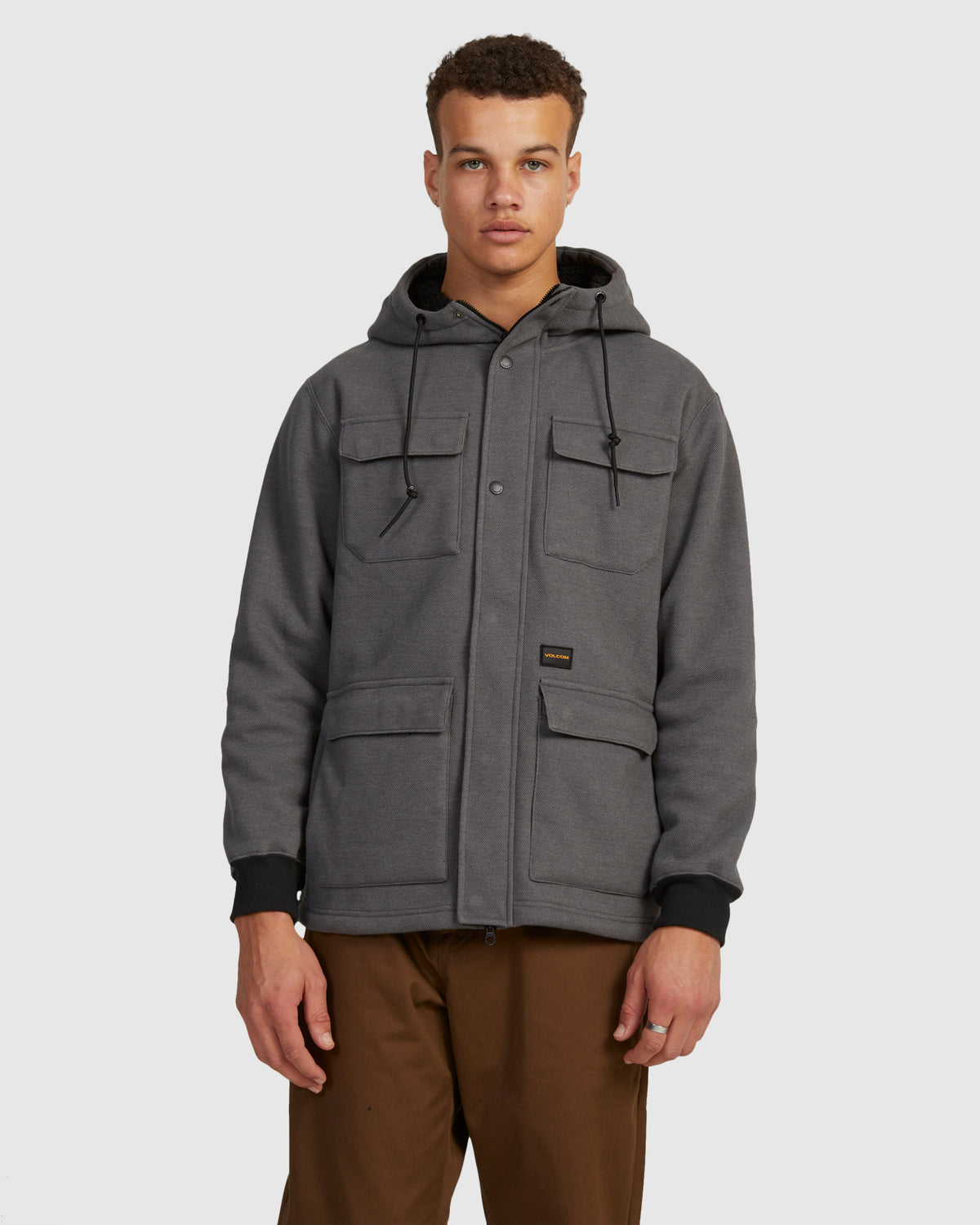 MENS A4 BONDED ZIP FLEECE TOP