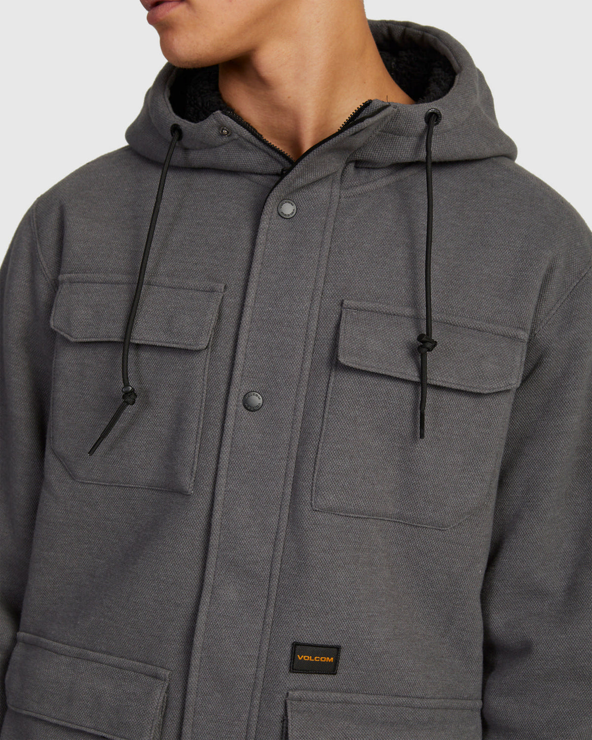 MENS A4 BONDED ZIP FLEECE TOP