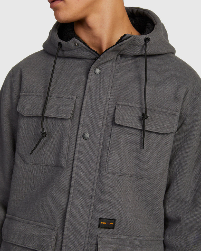 MENS A4 BONDED ZIP FLEECE TOP