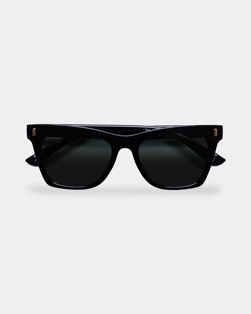 BELLATRIX BLACK GREEN SUNGLASSES