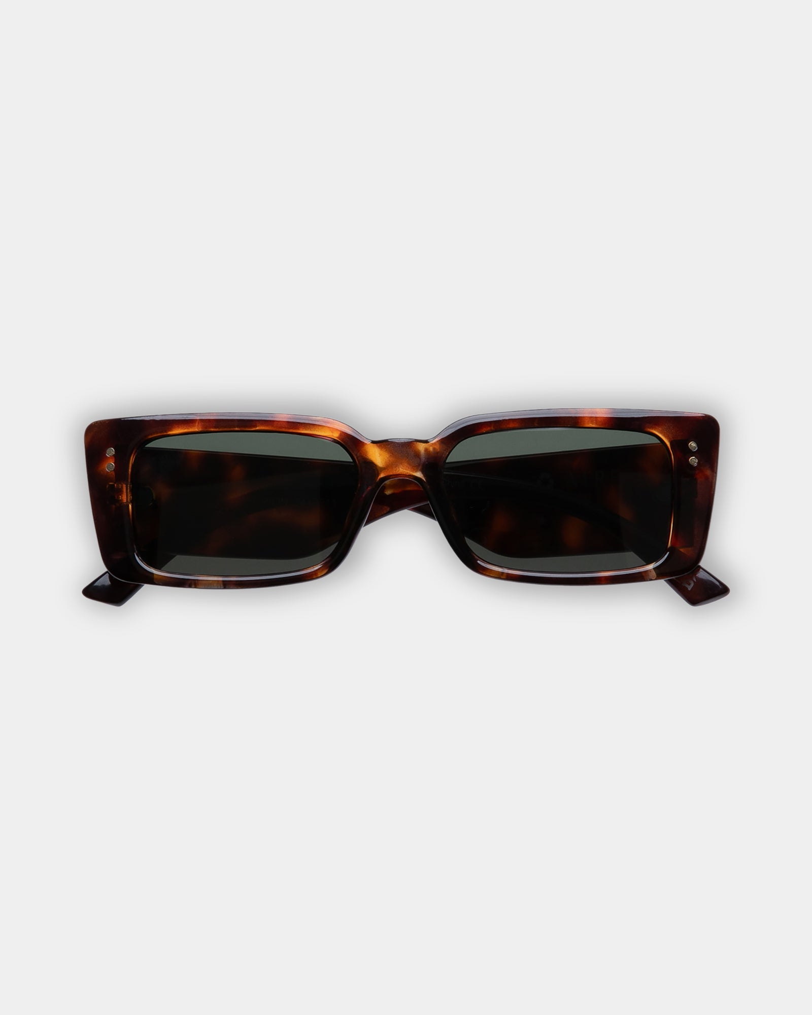 ORION DARK TORT GREEN MONO SUNGLASSES