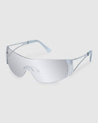 SATURN SILVER CRYSTAL CL SUNGLASSES