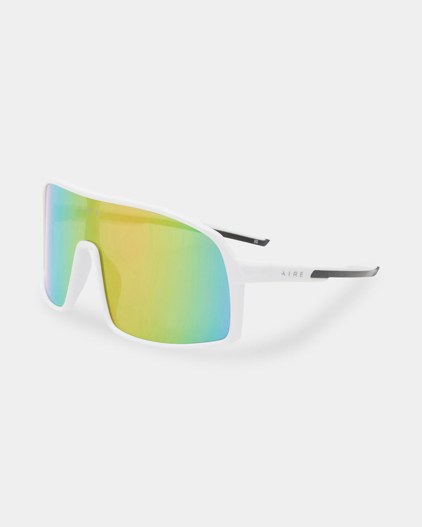 Womens Blazars White Oversized Sunglasses