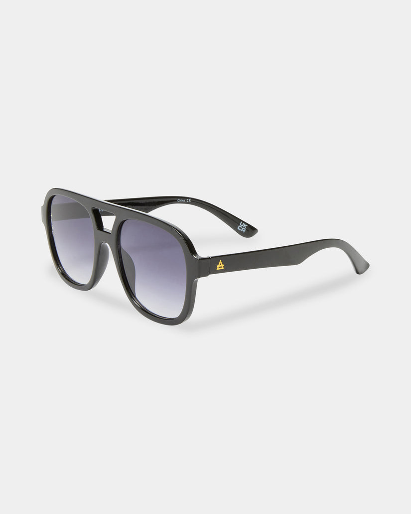 Womens Whirlpool Black Aviator Sunglasses