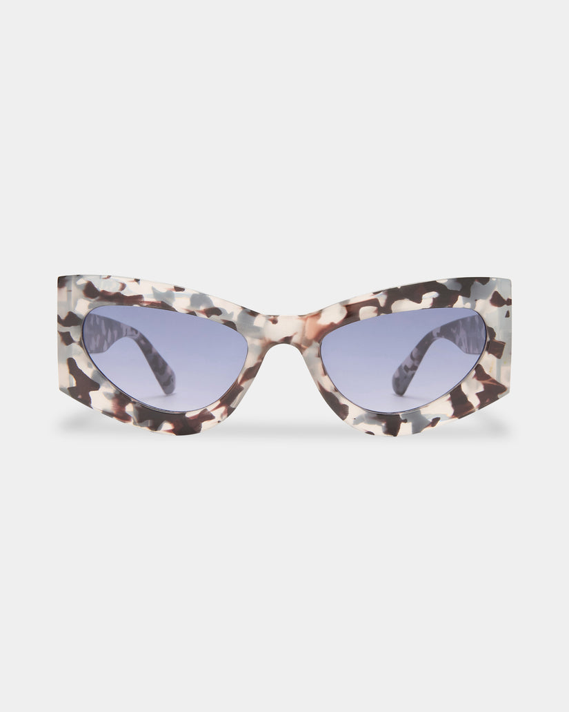 Womens Electra Charcoal Tort Square Sunglasses