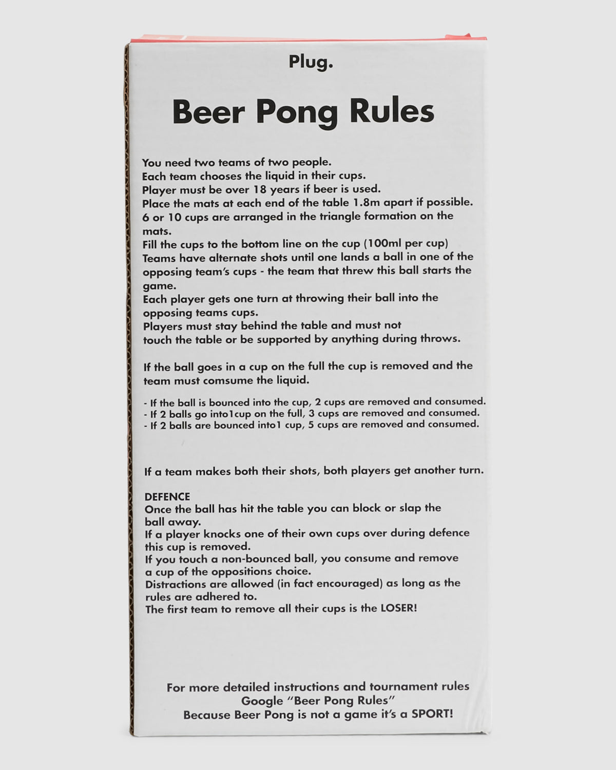 BEER PONG