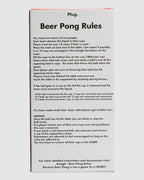 BEER PONG