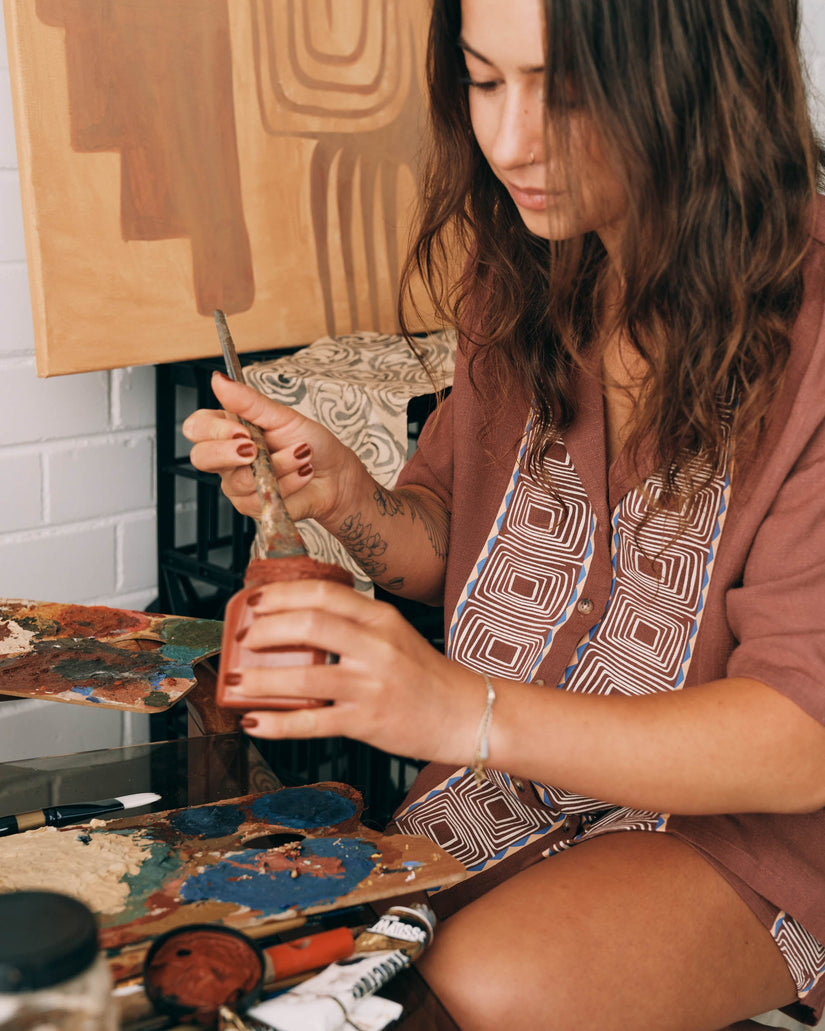 Womens Featured Artist Emma Rushton Short Sleeve Shirt