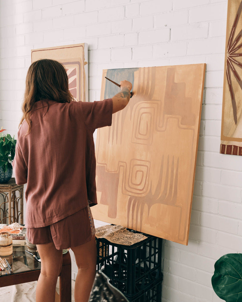 Womens Featured Artist Emma Rushton Short Sleeve Shirt