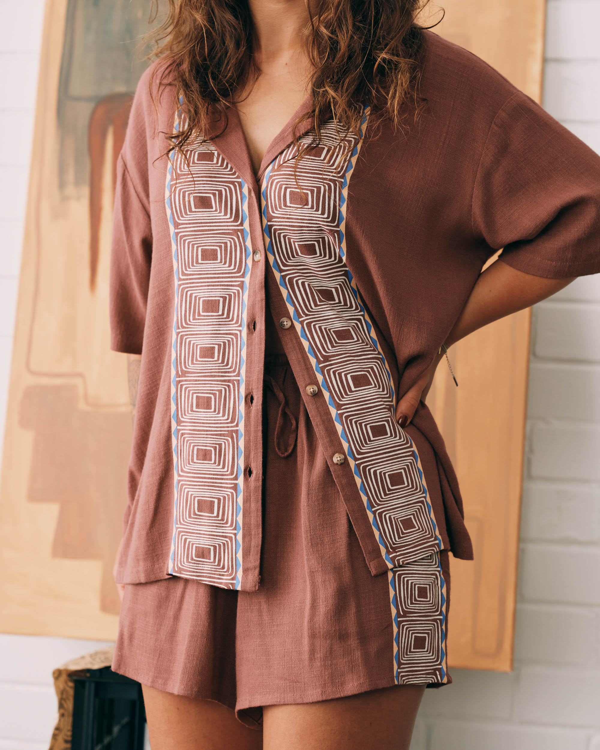 Womens Featured Artist Emma Rushton Short Sleeve Shirt