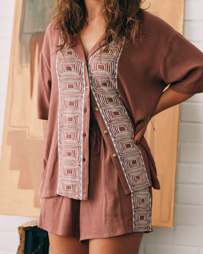 Womens Featured Artist Emma Rushton Short Sleeve Shirt