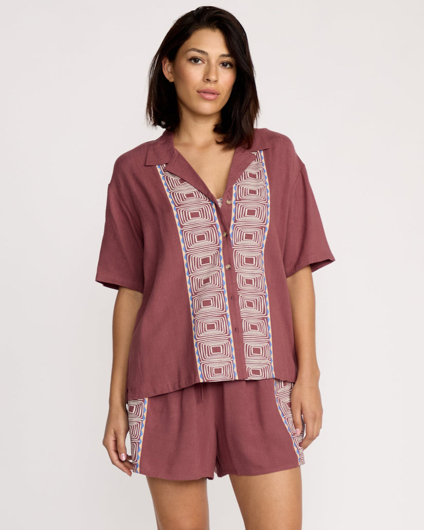 Womens Featured Artist Emma Rushton Short Sleeve Shirt