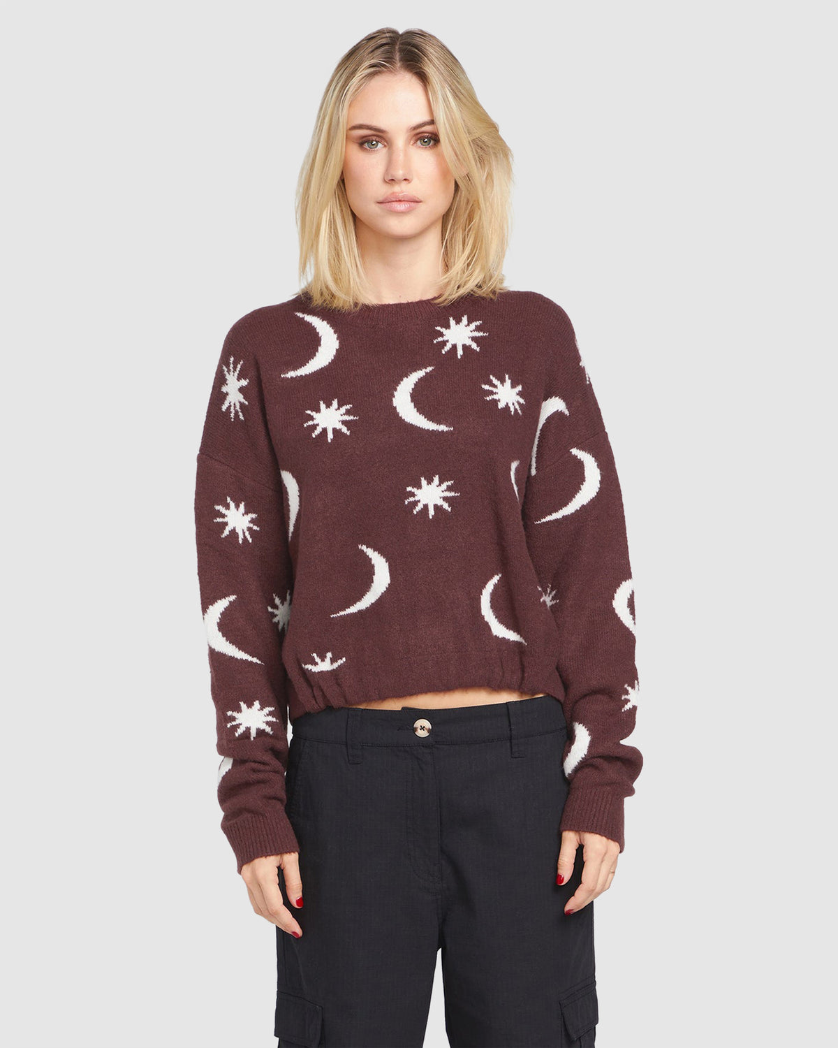 WOMENS NYTE STONE CREW NECK