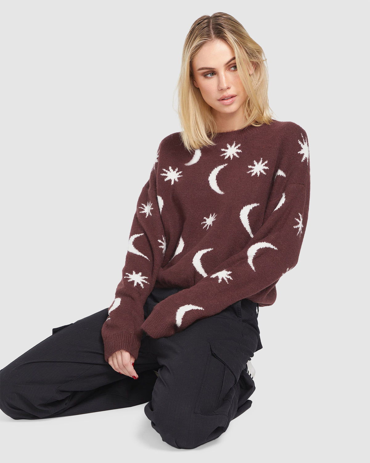 WOMENS NYTE STONE CREW NECK