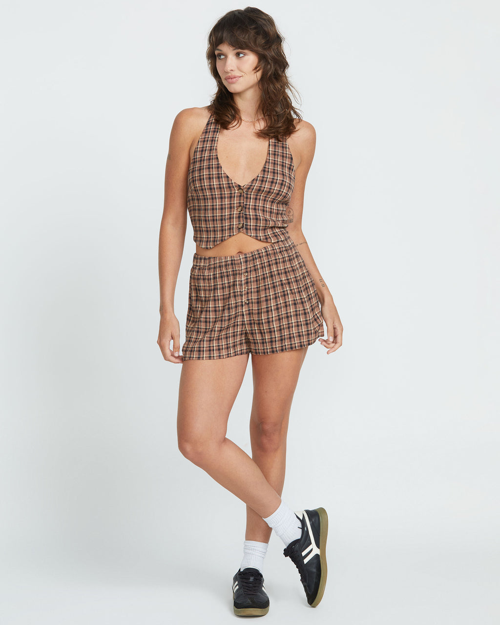 Womens Whats UR Damage Elastic Waist Shorts