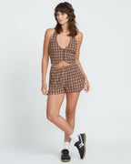 Womens Whats UR Damage Elastic Waist Shorts