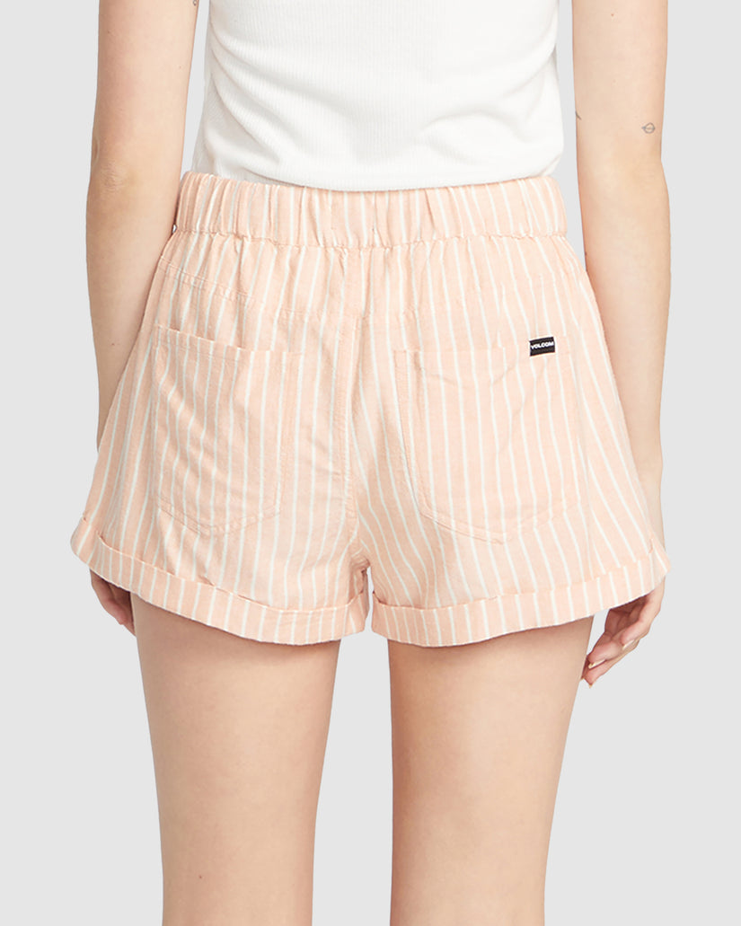 Womens Sunday Strut Elastic Waist Shorts