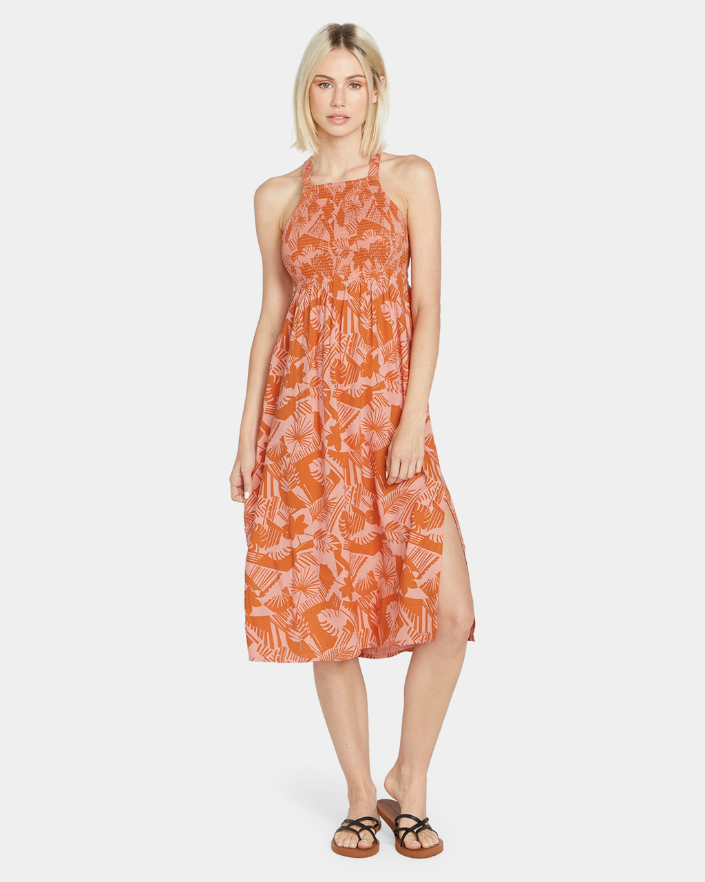 Womens Off Tropic Midi Dress