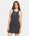 WOMENS FUN FEVER RIB DRESS