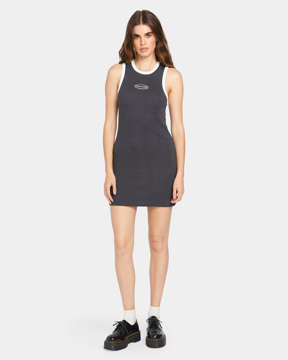 WOMENS FUN FEVER RIB DRESS