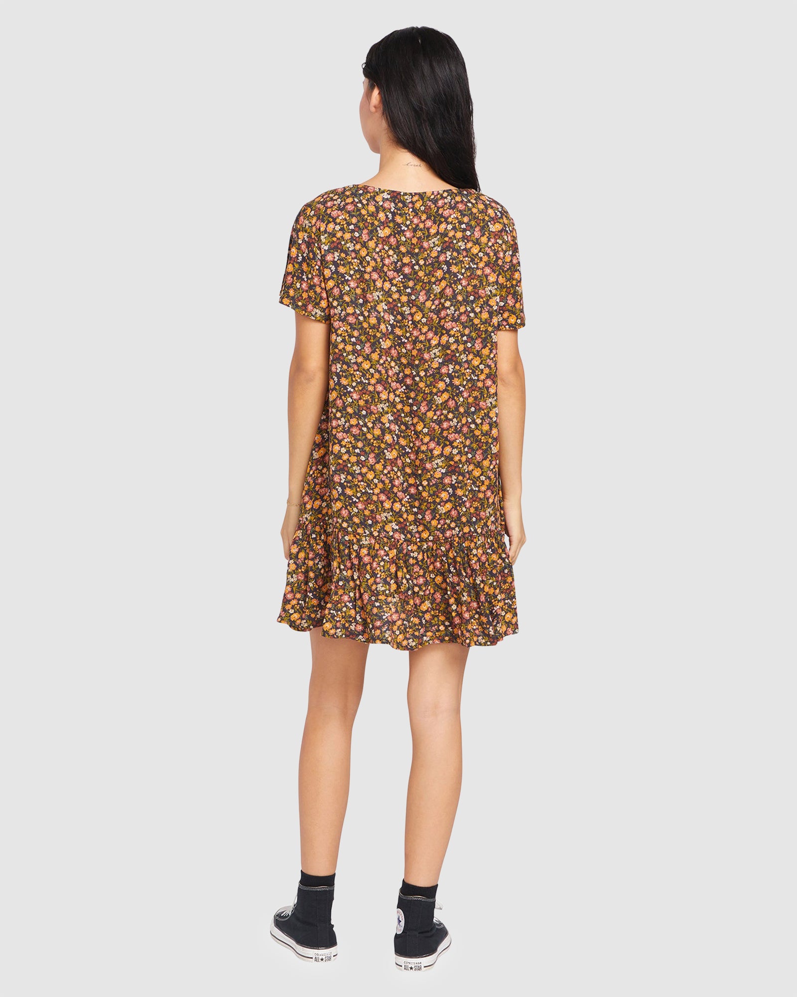 Womens Stone Dreamer Mini Dress VINTAGE BLACK