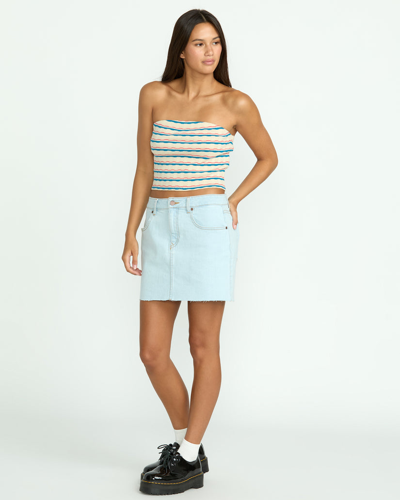 Womens Dropping In Denim Skirt