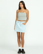 Womens Dropping In Denim Skirt