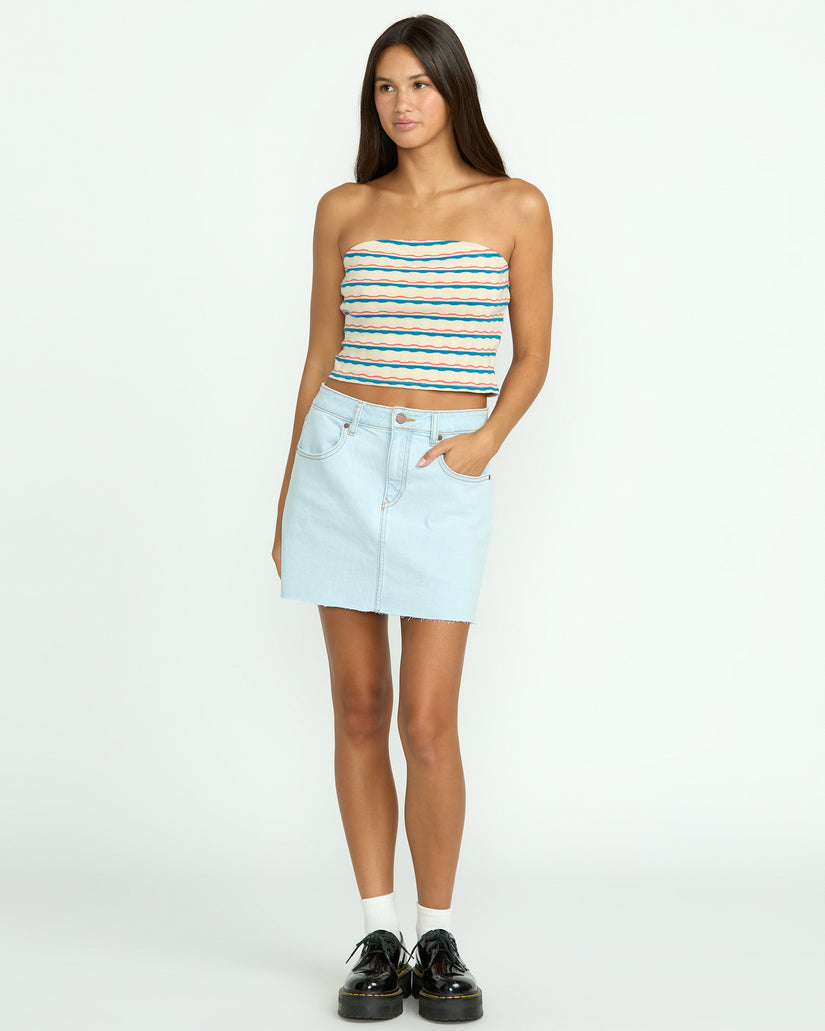 Womens Dropping In Denim Skirt
