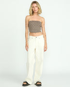 Womens Stoned BF Hirise Denim Pants