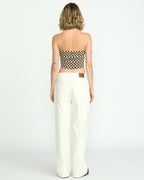 Womens Stoned BF Hirise Denim Pants