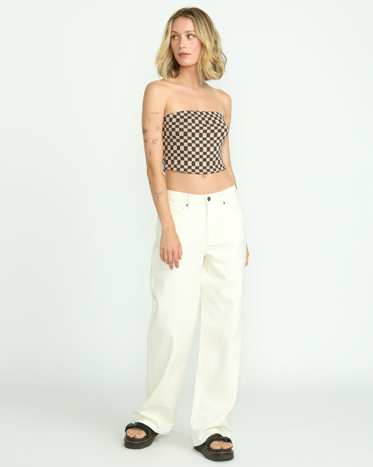 Womens Stoned BF Hirise Denim Pants