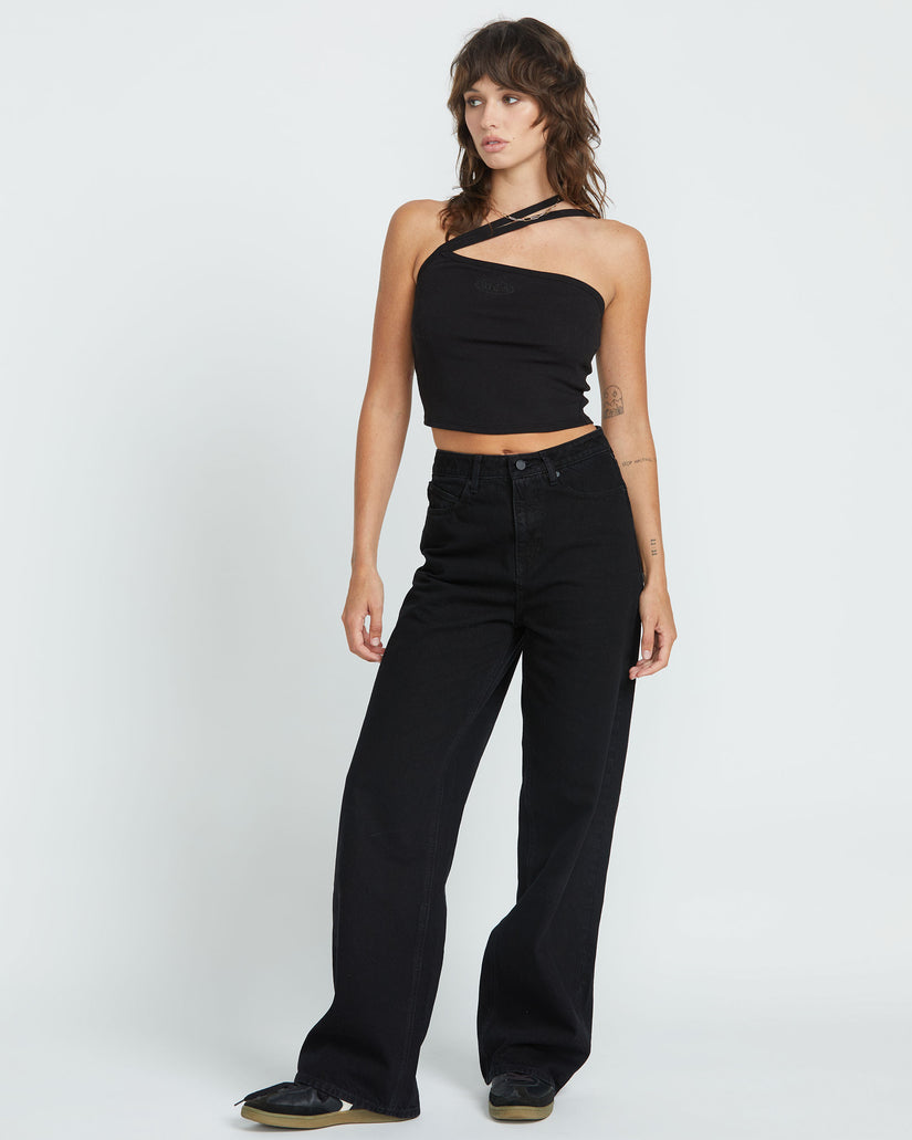 Womens Stoned Boyfriend Hirise Denim Jeans