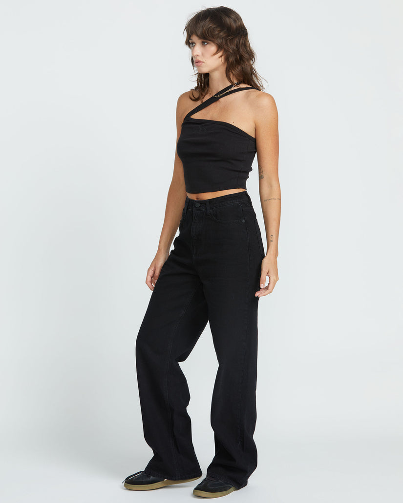 Womens Stoned Boyfriend Hirise Denim Jeans