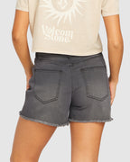 WOMENS STEP HIGH RISE SHORTS