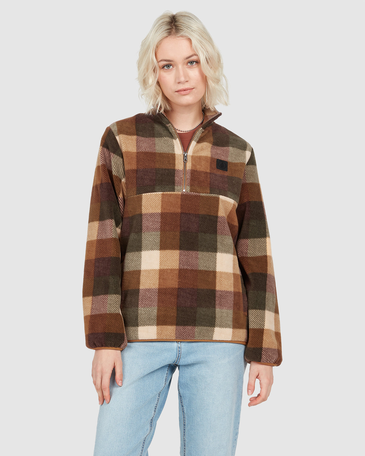WOMENS PHEELIN IT MOCK NECK FLEECE TOP