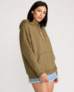 Womens Stone Art Up Pullover Hoodie
