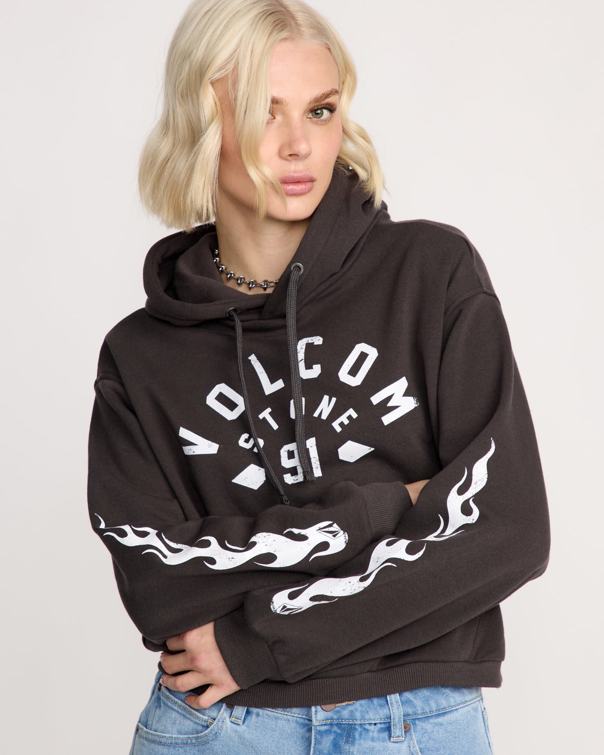 Womens 1991 Mini Pullover Hoodie
