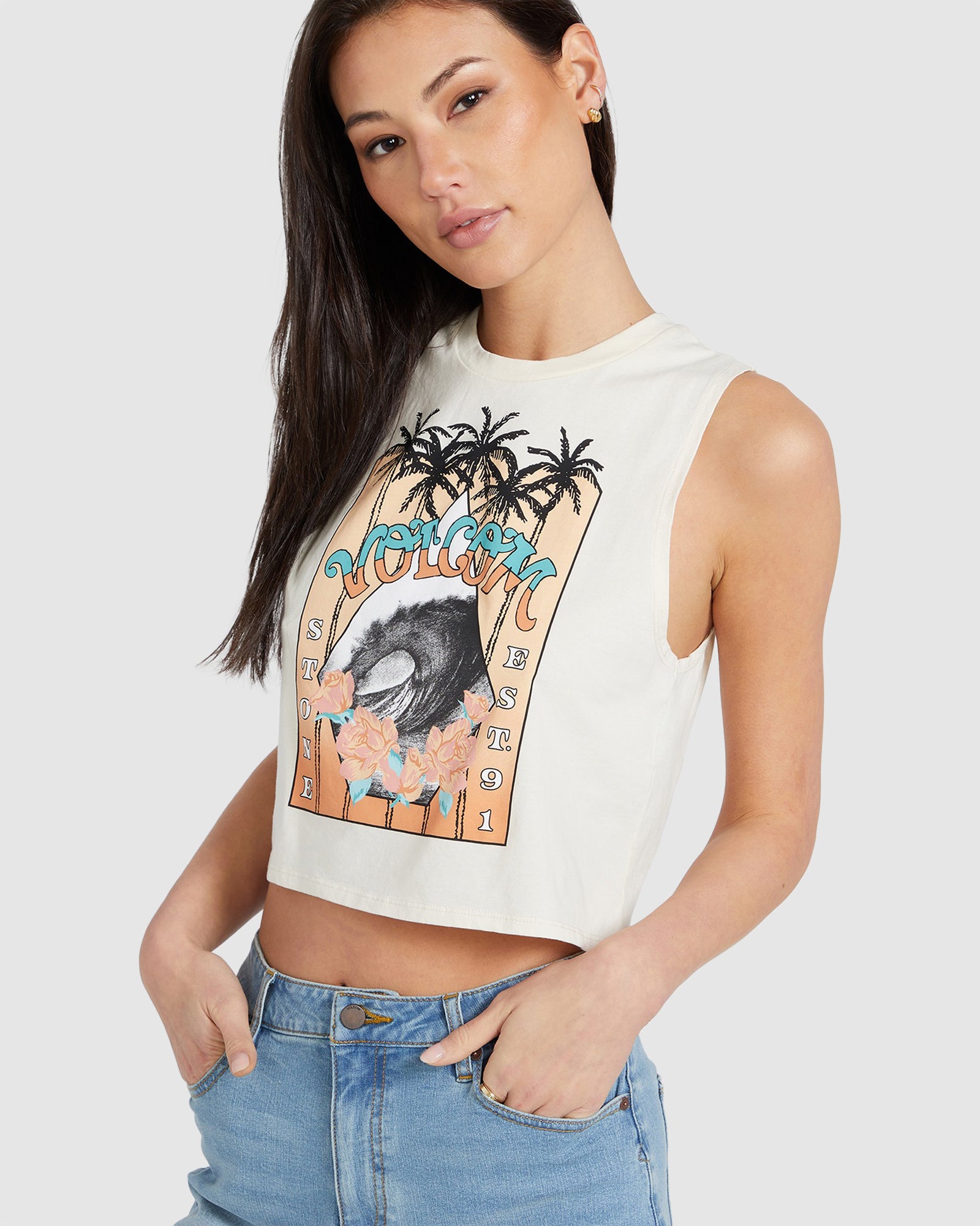 WOMENS STONE HOUR CROP TOP Australia