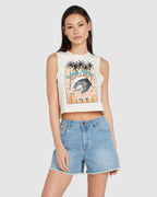 WOMENS STONE HOUR CROP TOP