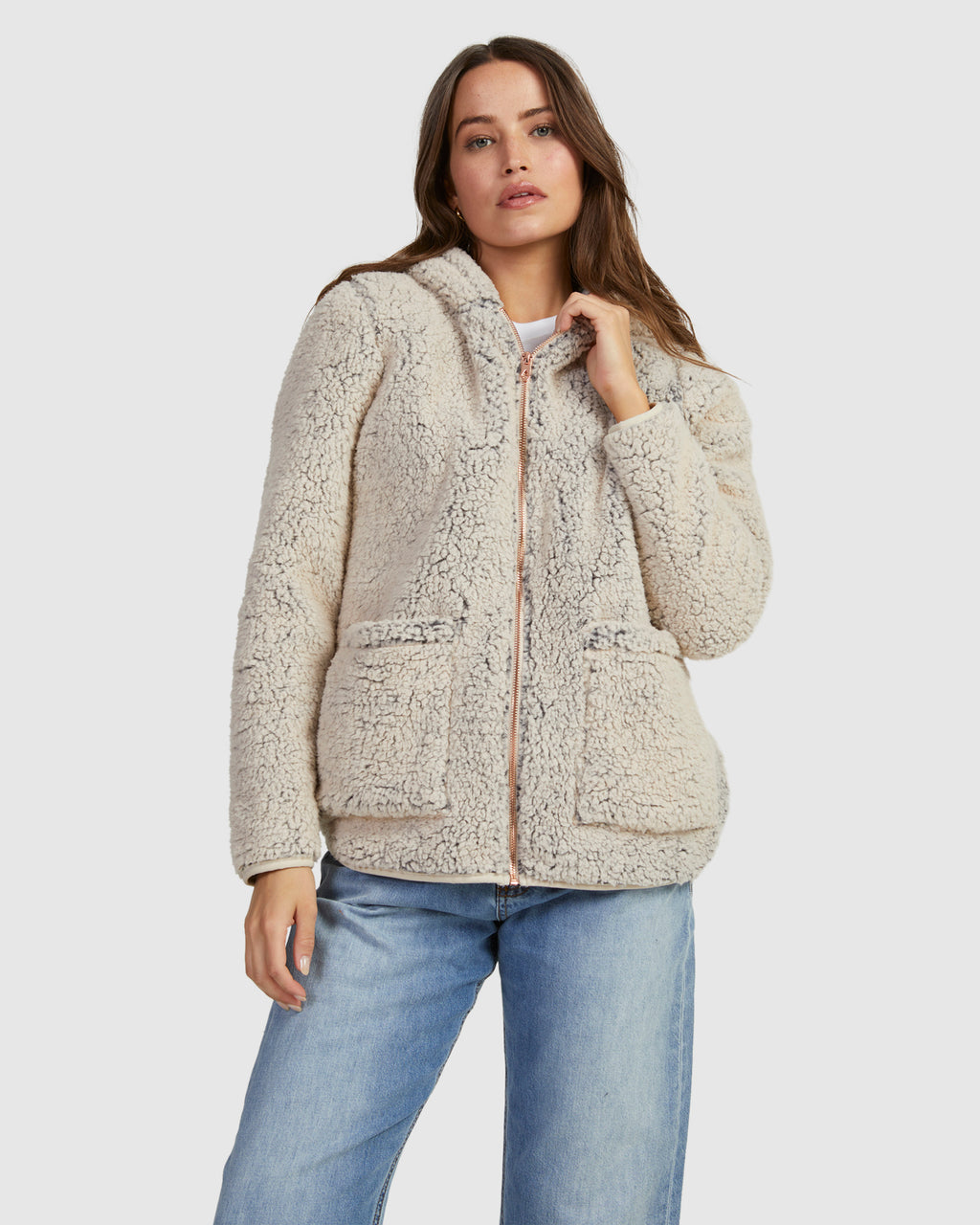 Womens Lil Phuz Up Sherpa Jacket