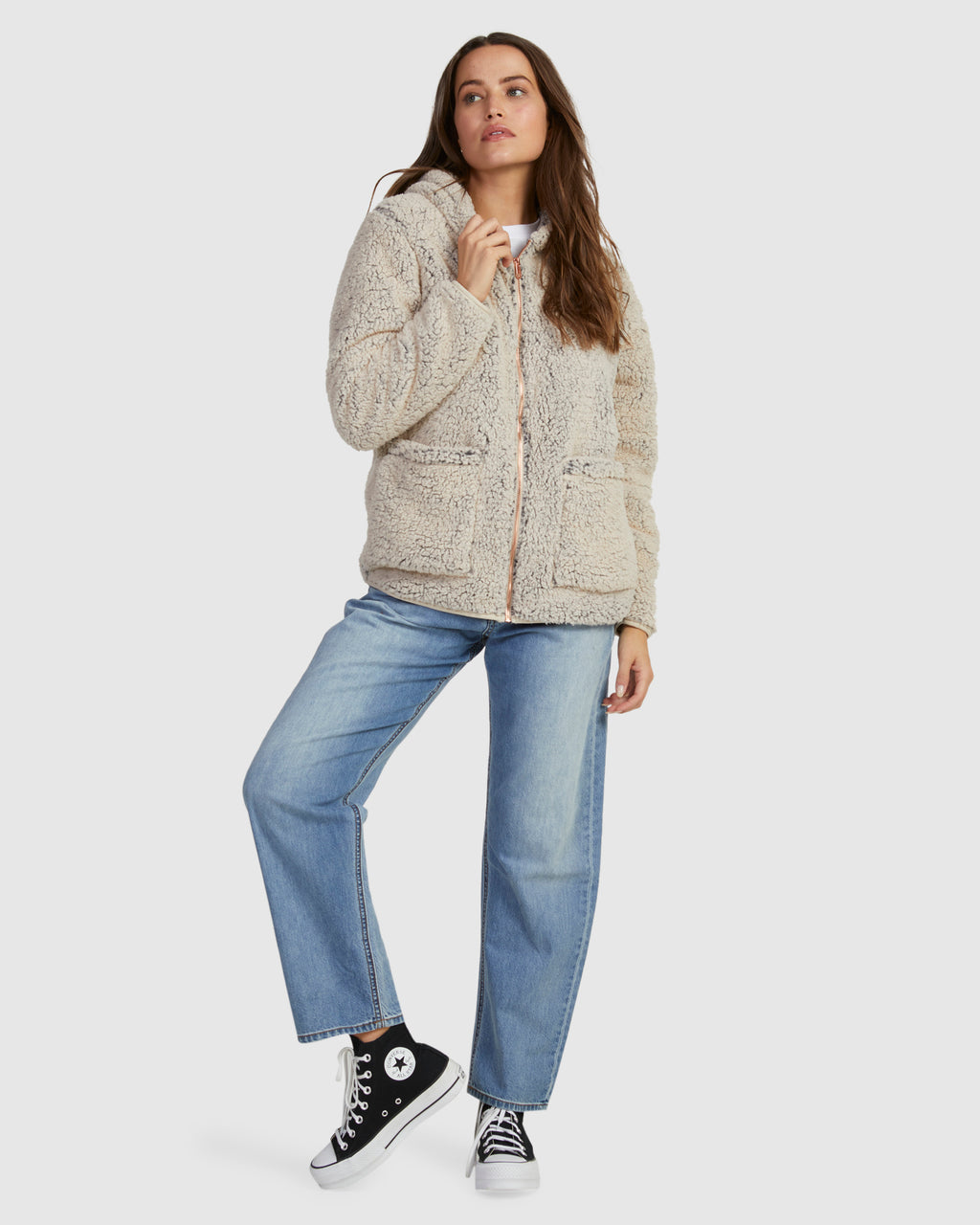 Womens Lil Phuz Up Sherpa Jacket