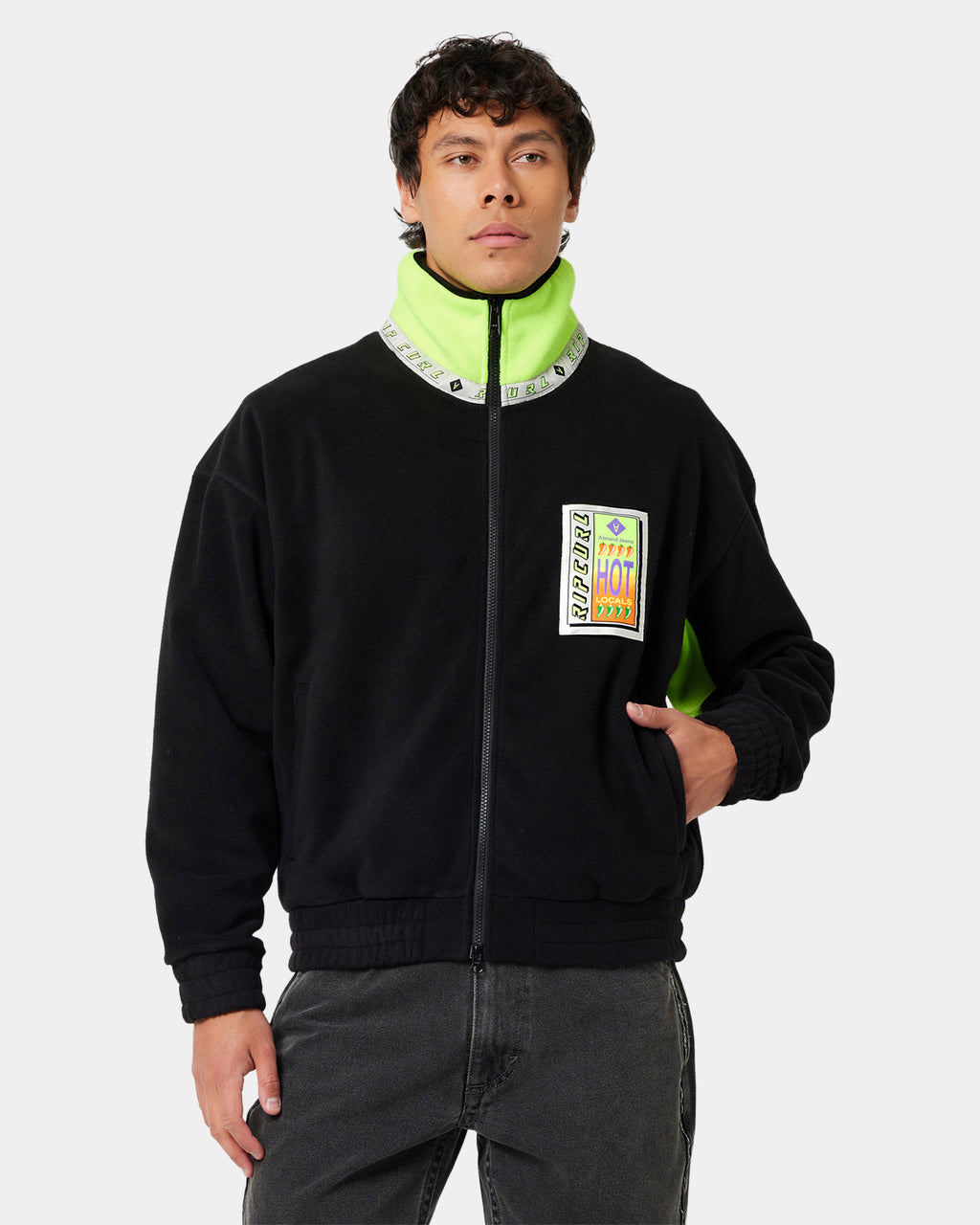 Mens A Brand x Rip Curl Fleece Jacket