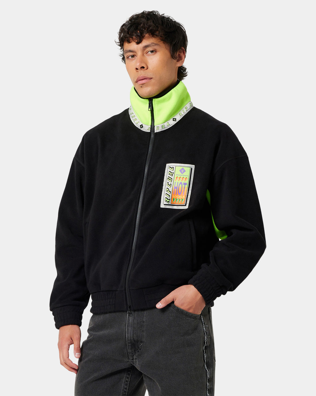 Mens A Brand x Rip Curl Fleece Jacket