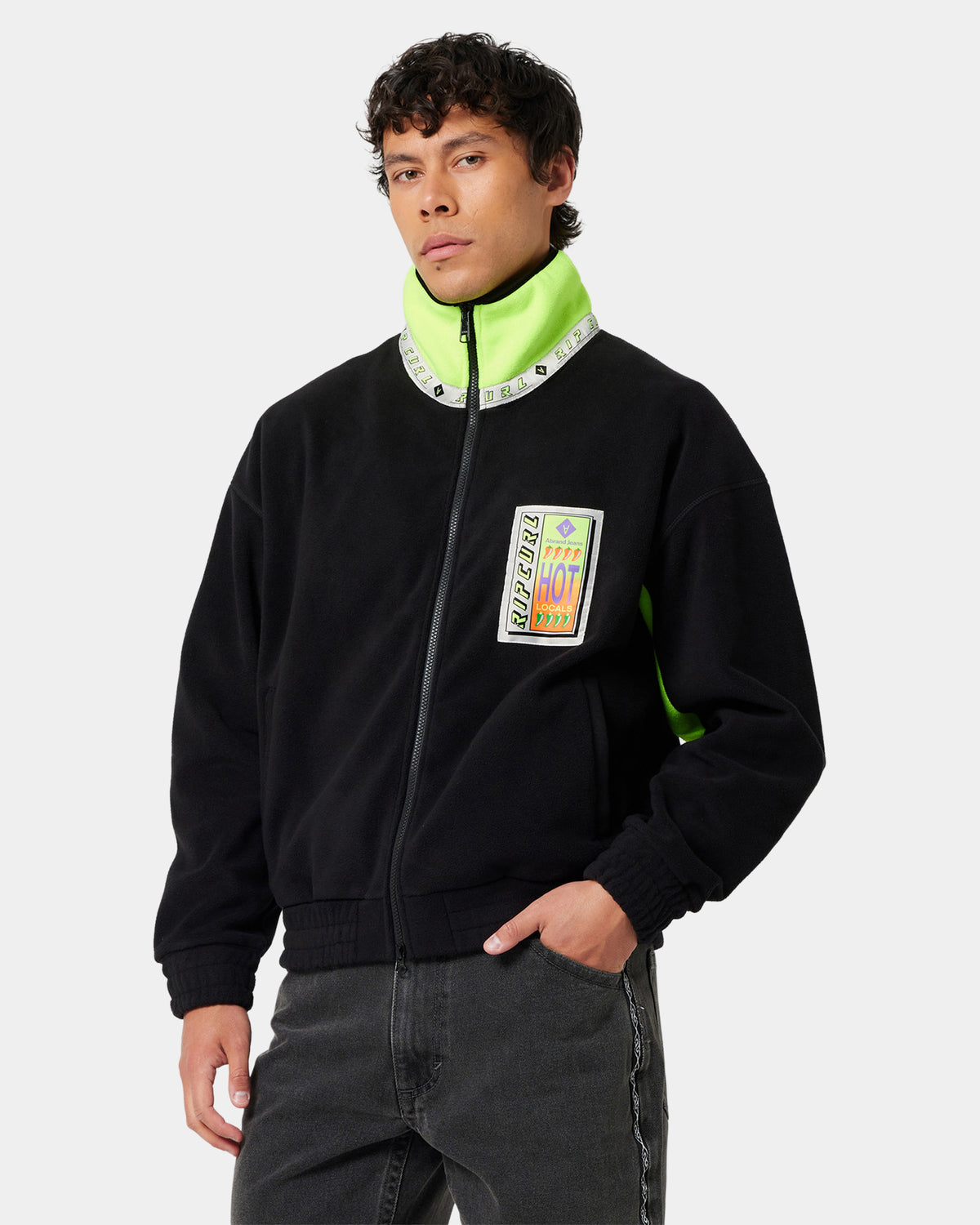 Mens A Brand x Rip Curl Fleece Jacket