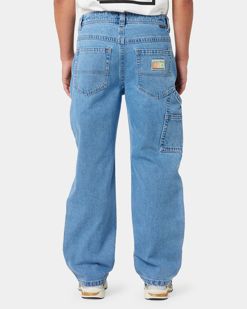 Mens A Brand x Rip Curl A5 Baggy Larry Tapered Jeans