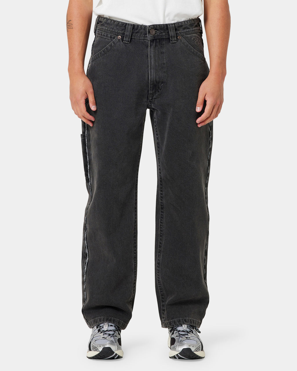 Mens A Brand x Rip Curl A5 Baggy Bazza Tapered Jeans
