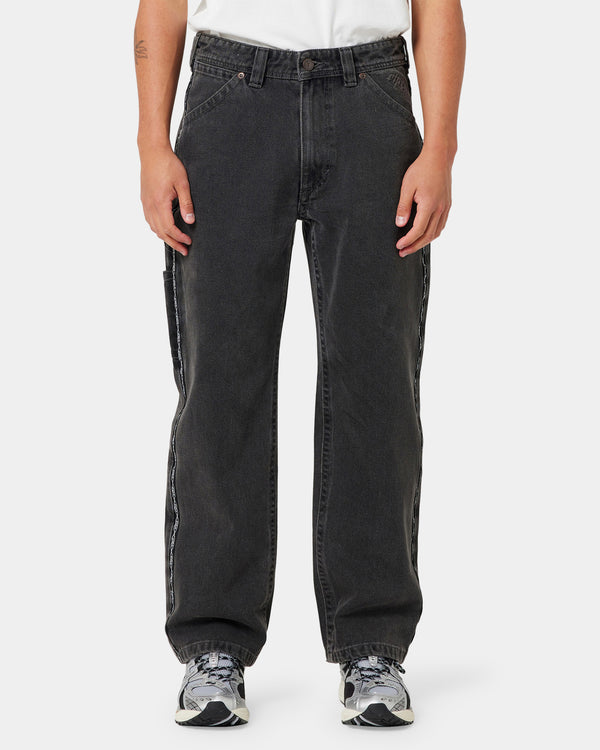 Mens A Brand x Rip Curl A5 Baggy Bazza Tapered Jeans