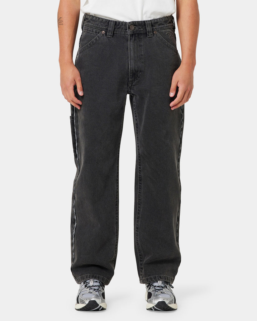Mens A Brand x Rip Curl A5 Baggy Bazza Tapered Jeans